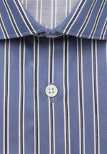 Shaped Business Hemd Gestreift in Mittelblau |  Seidensticker Onlineshop