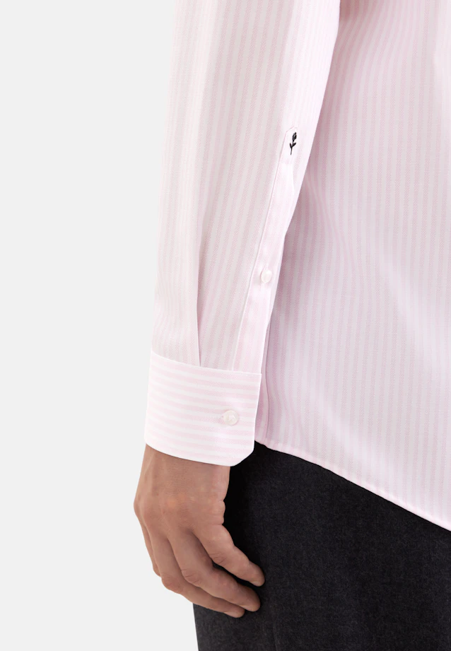 Regular Business Hemd Gestreift in Rosa |  Seidensticker Onlineshop