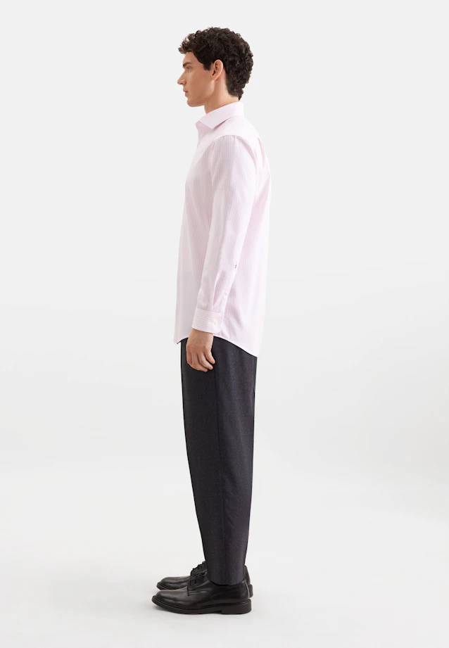 Regular Business Hemd Gestreift in Rosa |  Seidensticker Onlineshop