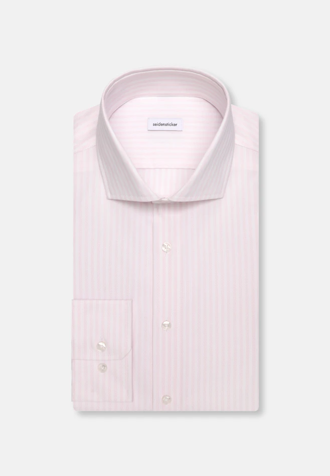 Regular Business Hemd Gestreift in Rosa | Seidensticker Onlineshop