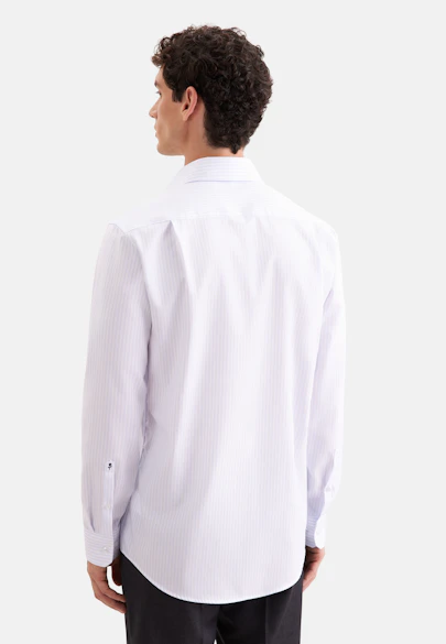 Regular Chemise d'affaires Rayures in Bleu Clair |  Seidensticker Onlineshop