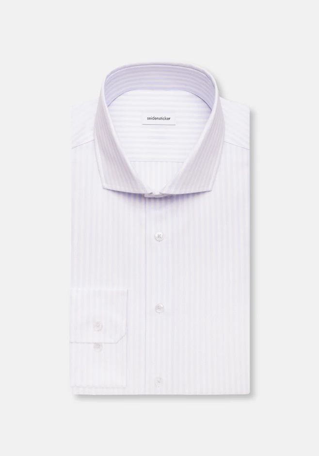 Regular Chemise d'affaires Rayures dans Bleu Clair | Boutique en ligne Seidensticker