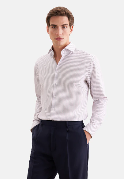 Regular Chemise d'affaires Rayures in Rouge |  Seidensticker Onlineshop