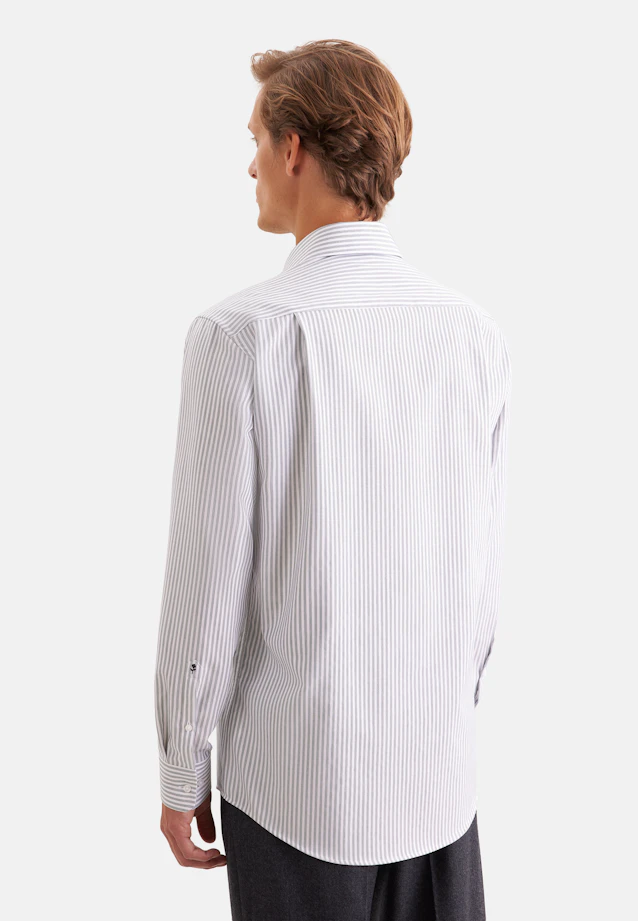 Regular Business shirt Stripes in Grün |  Seidensticker Onlineshop