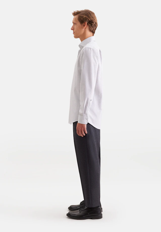 Regular Business shirt Stripes in Grün |  Seidensticker Onlineshop