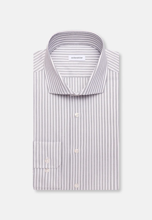 Regular Business shirt Stripes in Grün |  Seidensticker Onlineshop