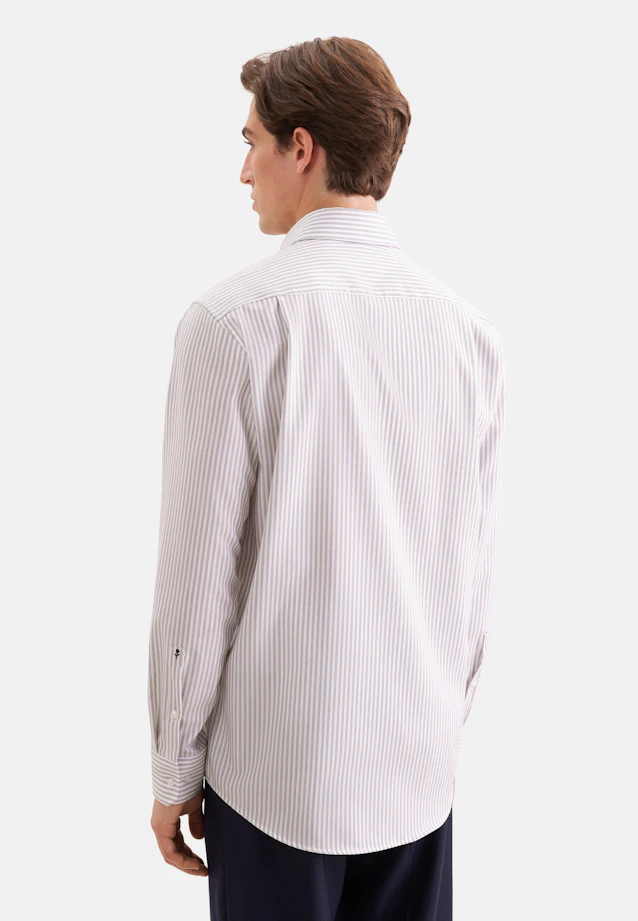 Regular Business shirt Stripes in Braun |  Seidensticker Onlineshop