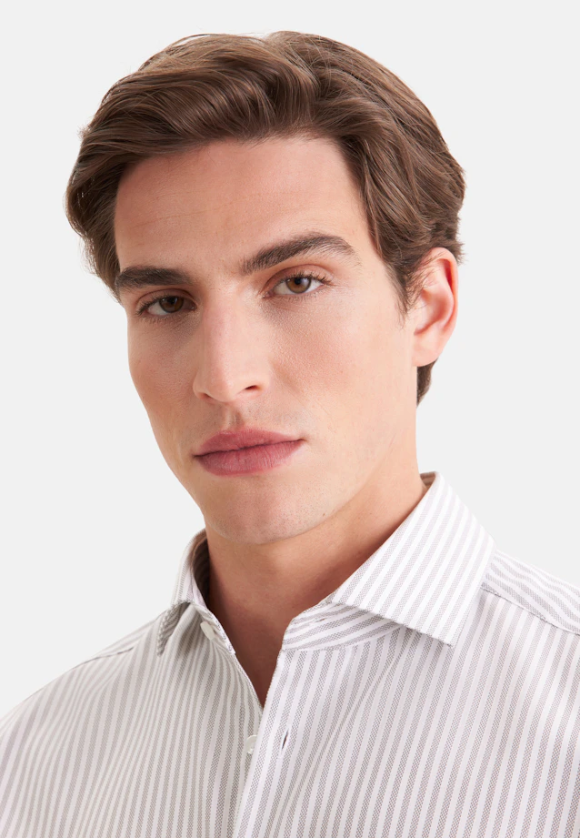 Regular Chemise d'affaires Rayures in Marron |  Seidensticker Onlineshop
