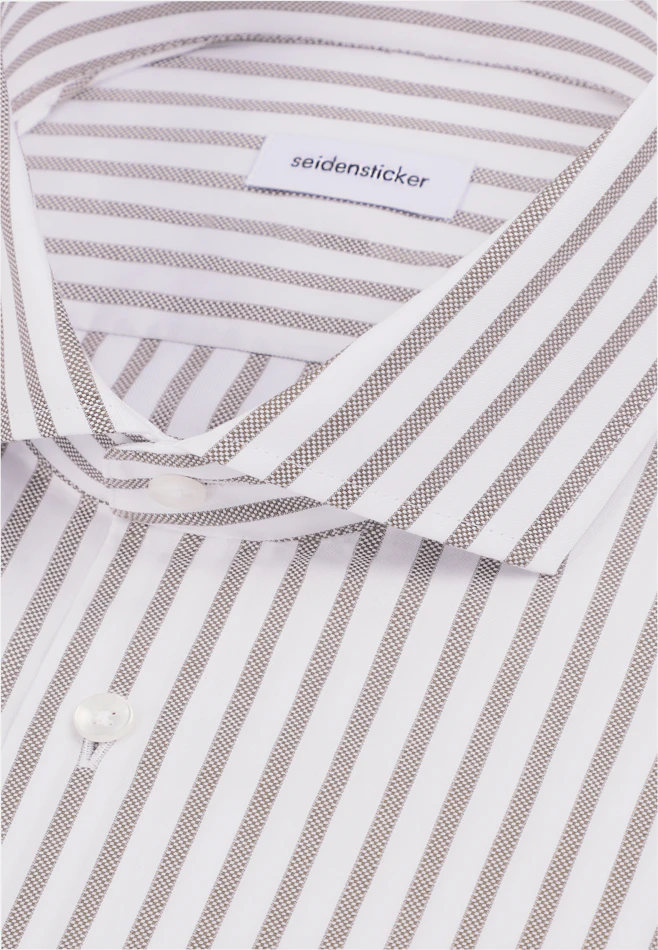 Regular Chemise d'affaires Rayures dans Marron | Boutique en ligne Seidensticker