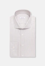Regular Business shirt Stripes in Braun |  Seidensticker Onlineshop