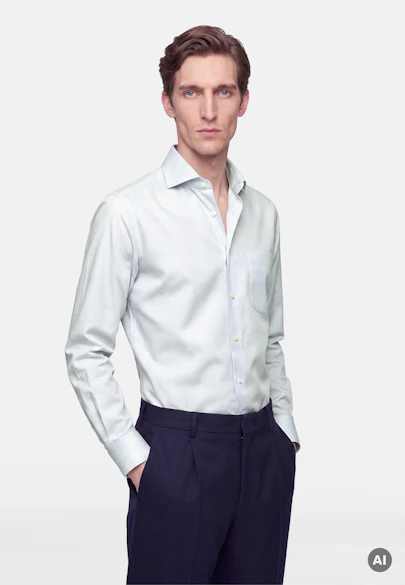Regular Business shirt Print in Grün |  Seidensticker Onlineshop