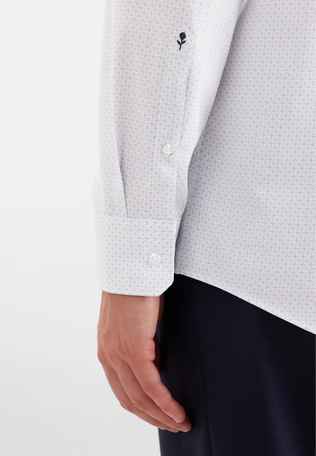 Regular Business shirt Print in Grün |  Seidensticker Onlineshop