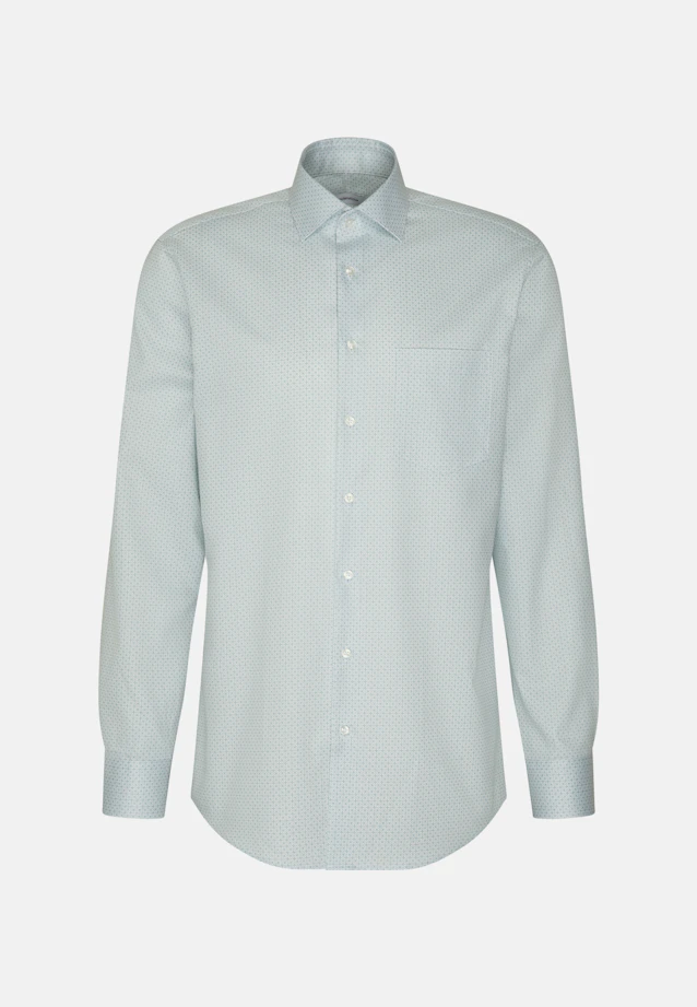 Regular Business shirt Print in Grün |  Seidensticker Onlineshop