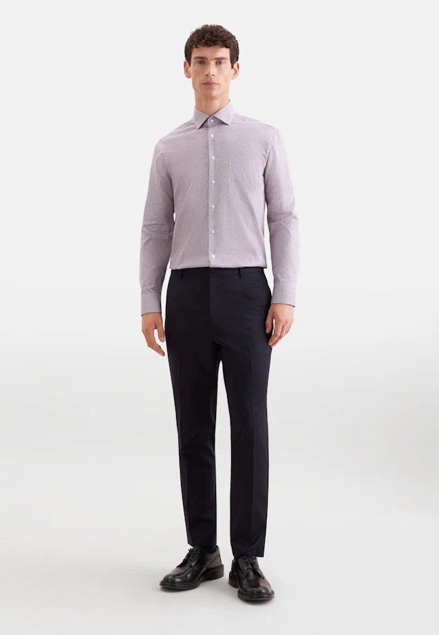 Regular Chemise d'affaires Imprimé in Rouge |  Seidensticker Onlineshop