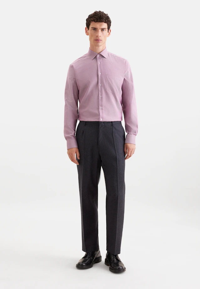 Regular Business shirt Structure in Rosa |  Seidensticker Onlineshop