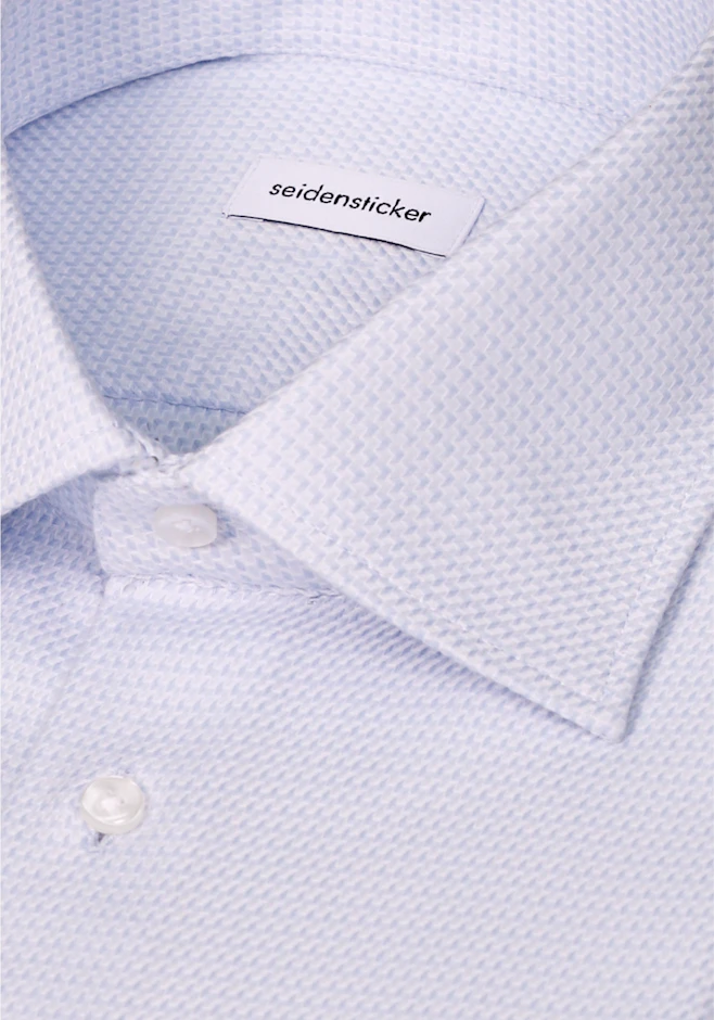 Regular Business shirt Structure in Hellblau | Seidensticker online shop