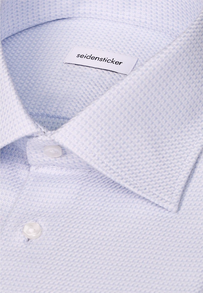 Regular Business Hemd Struktur in Hellblau | Seidensticker Onlineshop