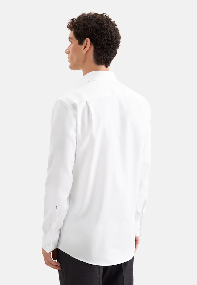 Regular Chemise d'affaires Chevron in Blanc |  Seidensticker Onlineshop