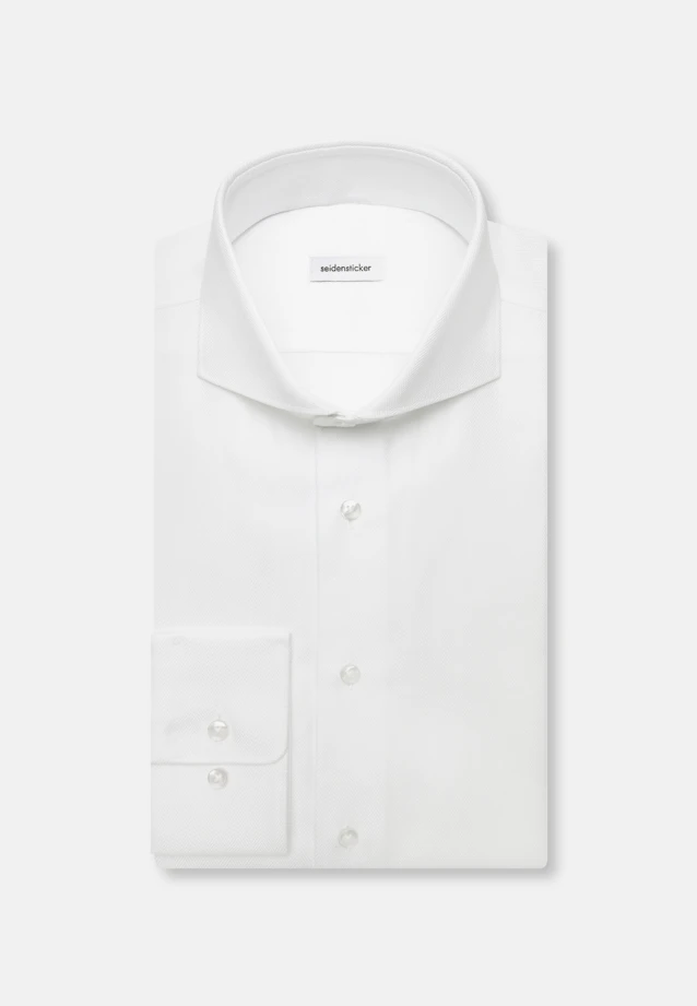 Regular Chemise d'affaires Chevron in Blanc |  Seidensticker Onlineshop