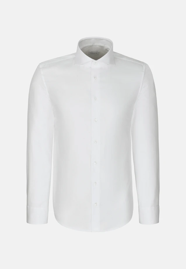 Regular Chemise d'affaires Chevron in Blanc |  Seidensticker Onlineshop