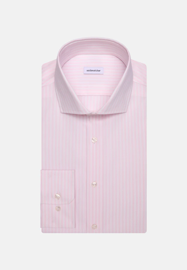 Shaped Business shirt Stripes in Rosa |  Seidensticker Onlineshop