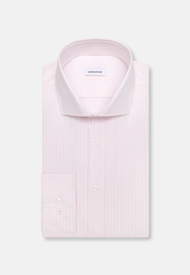 Shaped Business Hemd Gestreift in Rosa |  Seidensticker Onlineshop
