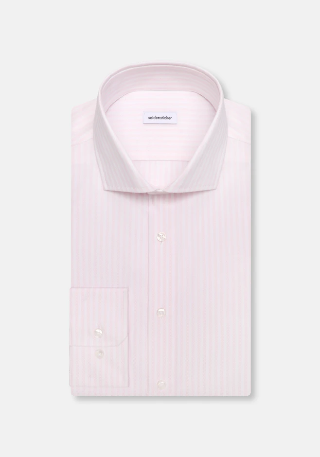 Shaped Business shirt Stripes in Rosa | Seidensticker online shop