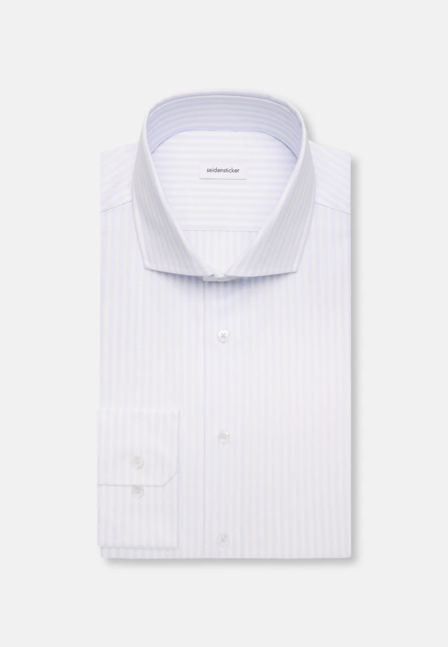 Shaped Chemise d'affaires Rayures in Bleu Clair |  Seidensticker Onlineshop