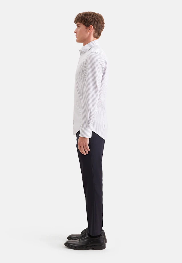 Shaped Business shirt Stripes in Grün |  Seidensticker Onlineshop
