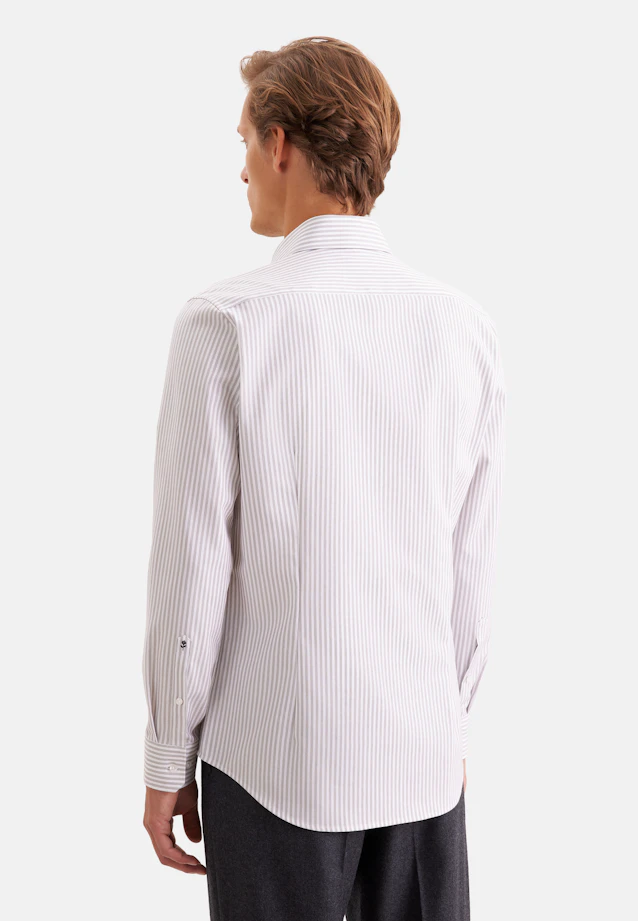 Shaped Chemise d'affaires Rayures in Marron |  Seidensticker Onlineshop