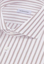 Shaped Business Hemd Gestreift in Braun |  Seidensticker Onlineshop