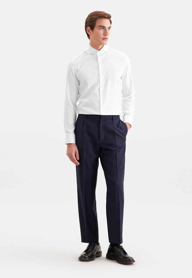 Slim Business shirt Herringbone in Weiß |  Seidensticker Onlineshop