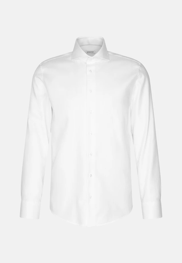 Slim Chemise d'affaires Chevron in Blanc |  Seidensticker Onlineshop
