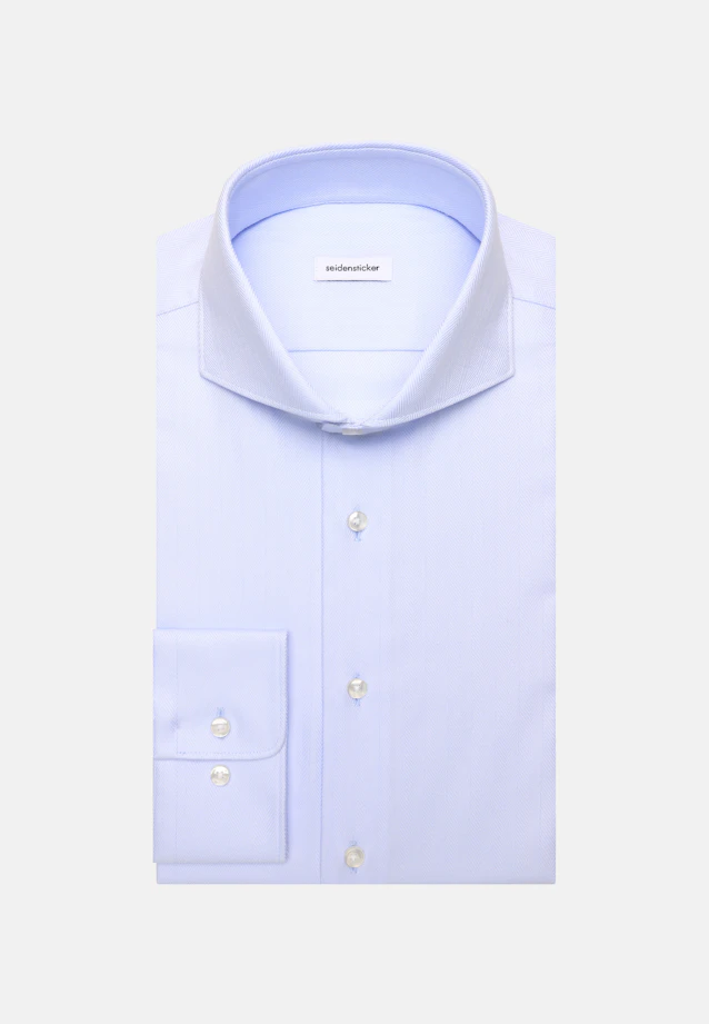 Slim Chemise d'affaires Chevron in Bleu Clair |  Seidensticker Onlineshop