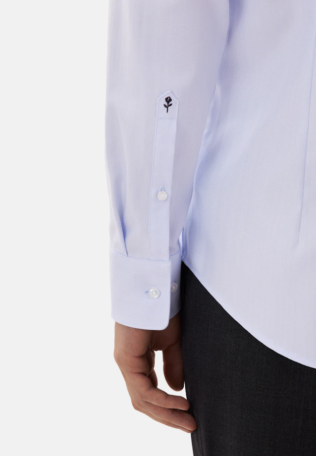 Slim Business shirt Herringbone in Hellblau |  Seidensticker Onlineshop