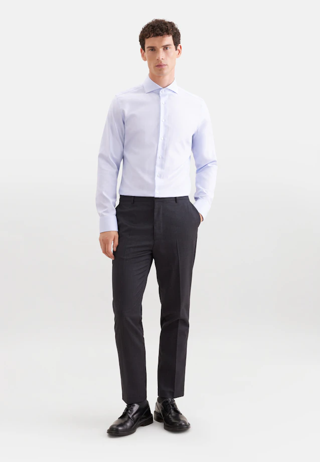 Slim Business shirt Herringbone in Hellblau |  Seidensticker Onlineshop