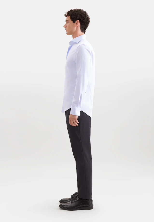 Slim Business shirt Herringbone in Hellblau |  Seidensticker Onlineshop