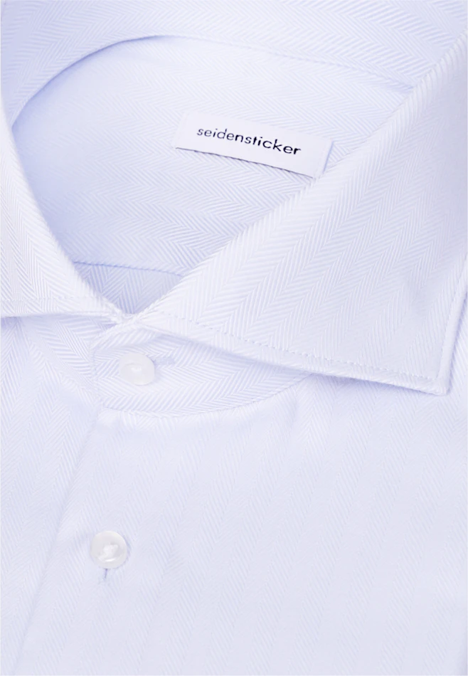Slim Business shirt Herringbone in Hellblau | Seidensticker online shop