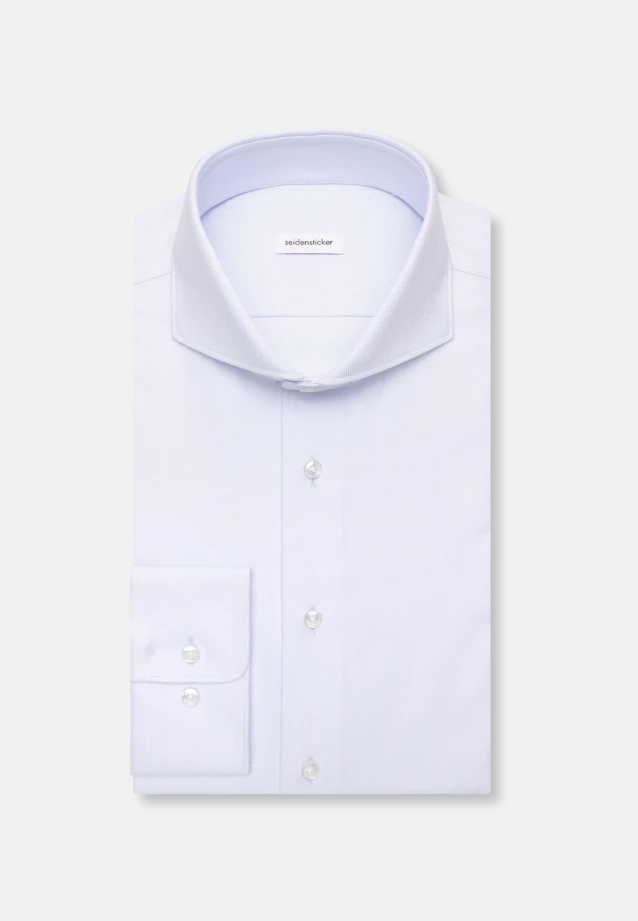 Slim Business shirt Herringbone in Hellblau |  Seidensticker Onlineshop