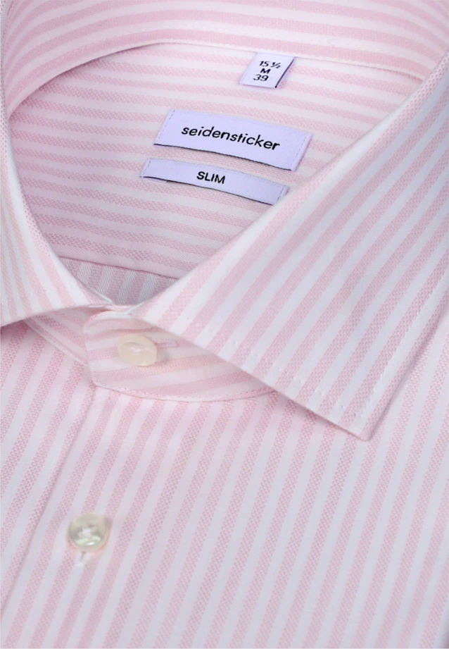 Slim Business Hemd Gestreift in Rosa |  Seidensticker Onlineshop