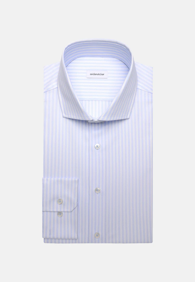Slim Business Hemd Gestreift in Hellblau | Seidensticker Onlineshop