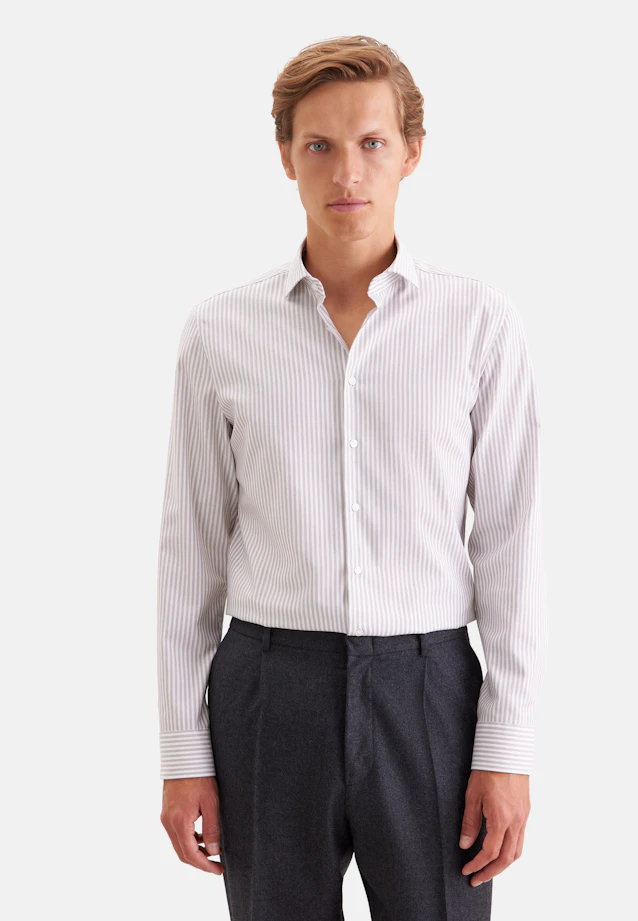Slim Chemise d'affaires Rayures in Marron |  Seidensticker Onlineshop