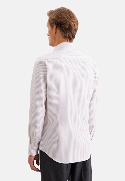 Slim Business Hemd Gestreift in Braun |  Seidensticker Onlineshop