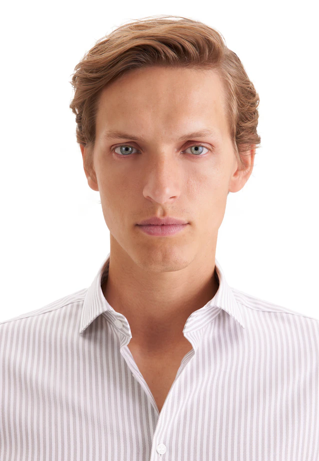 Slim Business Hemd Gestreift in Braun |  Seidensticker Onlineshop