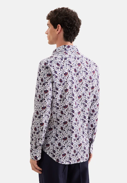 Slim Business Hemd Druck in Rot |  Seidensticker Onlineshop