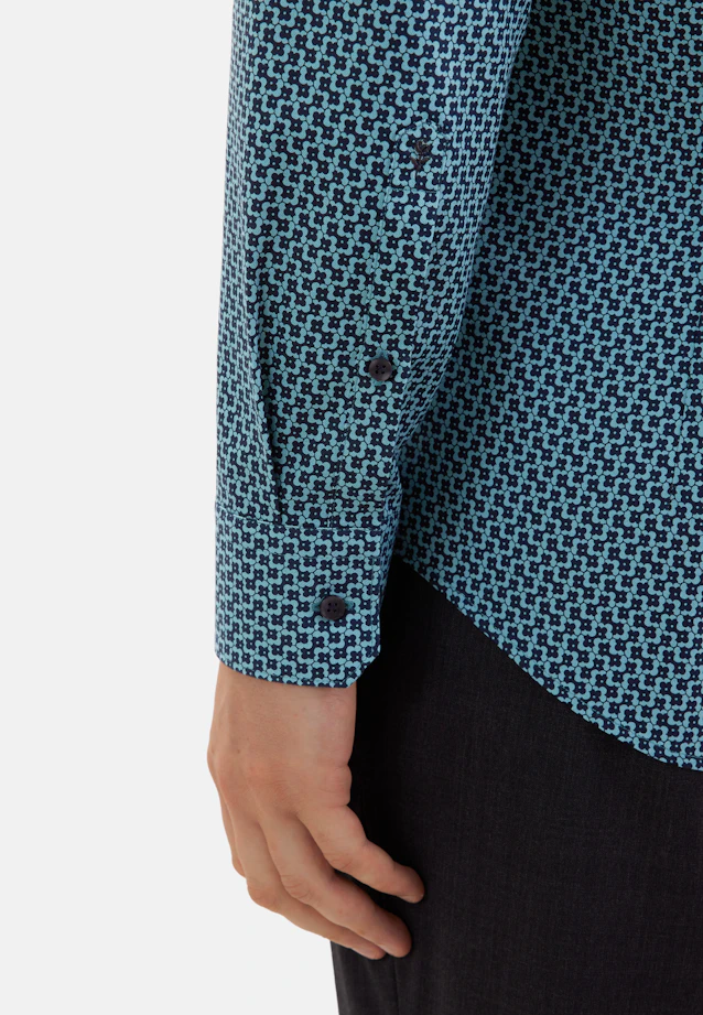 Slim Business shirt Print in Grün |  Seidensticker Onlineshop