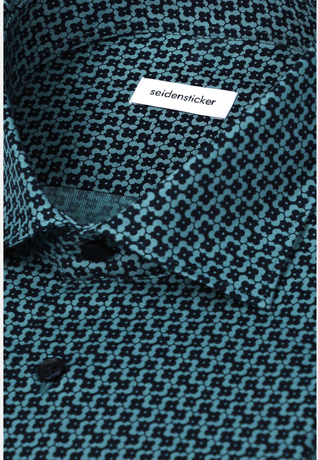 Slim Business shirt Print in Grün |  Seidensticker Onlineshop