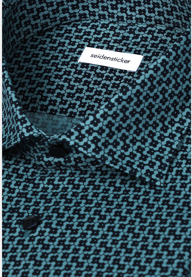 Slim Business shirt Print in Grün | Seidensticker online shop