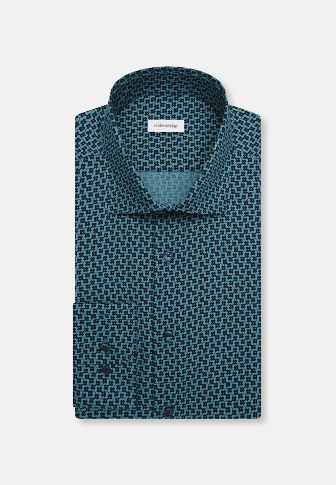 Slim Business shirt Print in Grün | Seidensticker online shop