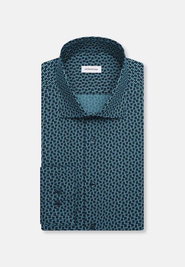 Slim Business shirt Print in Grün |  Seidensticker Onlineshop